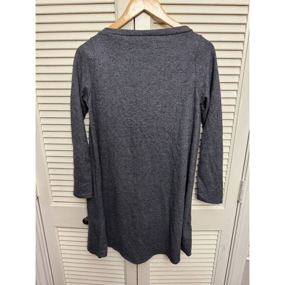 Go Couture Women Swing Long Sleeve Dress Size Small Grey Pullover - Picture 6 of 6